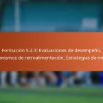 Formación 5-2-3: Evaluaciones de desempeño, Mecanismos de retroalimentación, Estrategias de mejora