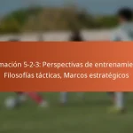 Formación 5-2-3: Perspectivas de entrenamiento, Filosofías tácticas, Marcos estratégicos